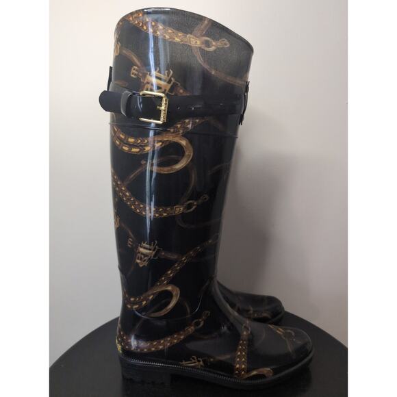 Lauren Ralph Lauren Rosslyn II buckle tall rainboots - Picture 4 of 12